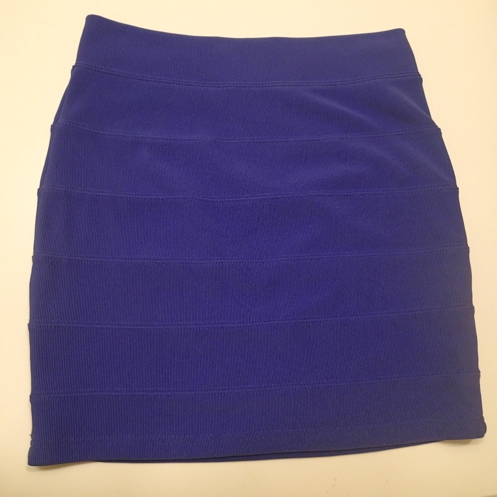 BLUE h&m mini pencil skirt